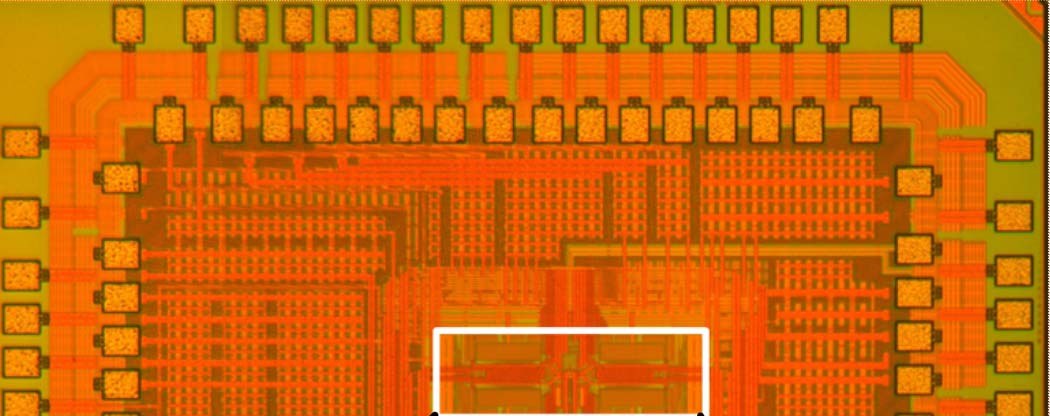 Die photo: 0.6-V 12-bit 10-MS/s SATI-SAR ADC